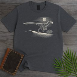 Moonlit Velociraptor T-Shirt
