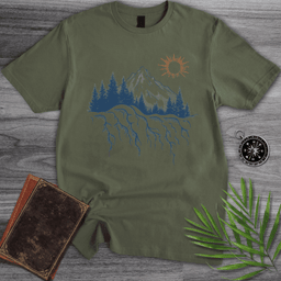 Mountain Pine Tree Roots T Shirt Gift For Nature Lover