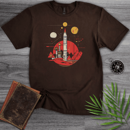 Space Rocket Graphic T Shirt Gift For Nature Lover