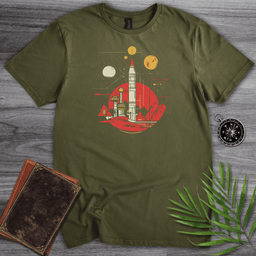 Space Rocket Graphic T Shirt Gift For Nature Lover
