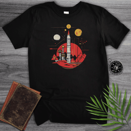 Space Rocket Graphic T Shirt Gift For Nature Lover