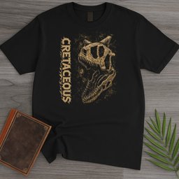Metal Cretaceous Carnotaurus T Shirt Gift For Nature Lover