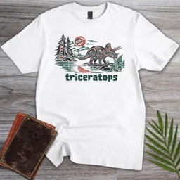 Pacific Northwest Triceratops T Shirt Gift For Dinosaur Lover