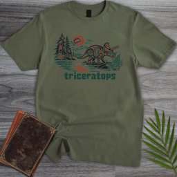 Pacific Northwest Triceratops T Shirt Gift For Dinosaur Lover
