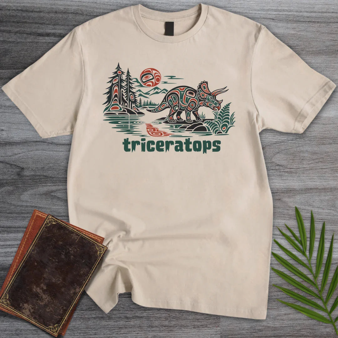 Pacific Northwest Triceratops T Shirt Gift For Dinosaur Lover