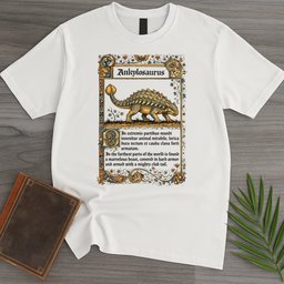 Medieval Bestiary Ankylosaurus T Shirt Gift For Nature Lover
