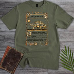 Medieval Bestiary Ankylosaurus T Shirt Gift For Nature Lover