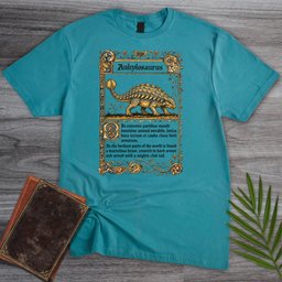 Medieval Bestiary Ankylosaurus T Shirt Gift For Nature Lover