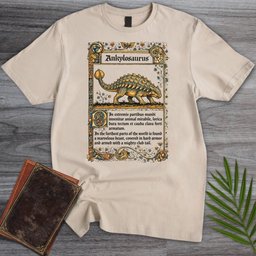 Medieval Bestiary Ankylosaurus T Shirt Gift For Nature Lover