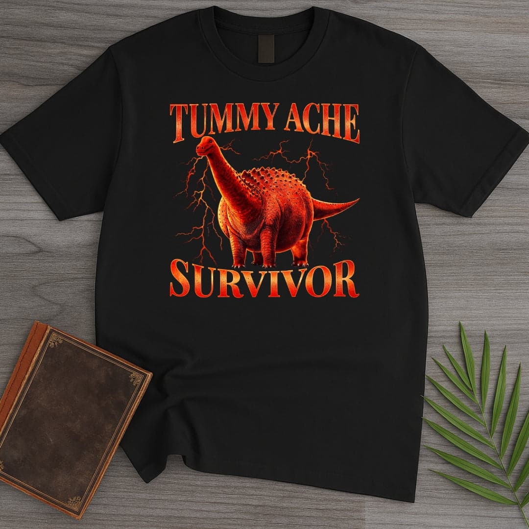 Obesethocoelicaudia Tummy Ache Survivor T Shirt Gift For Nature Lover