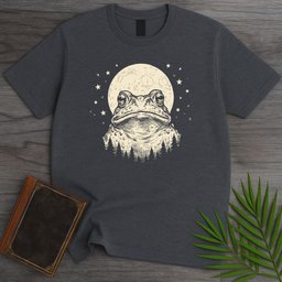 Moon Gazer Toad T Shirt Gift For Frog Lover