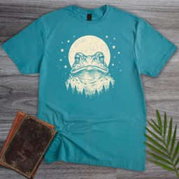 Moon Gazer Toad T Shirt Gift For Frog Lover