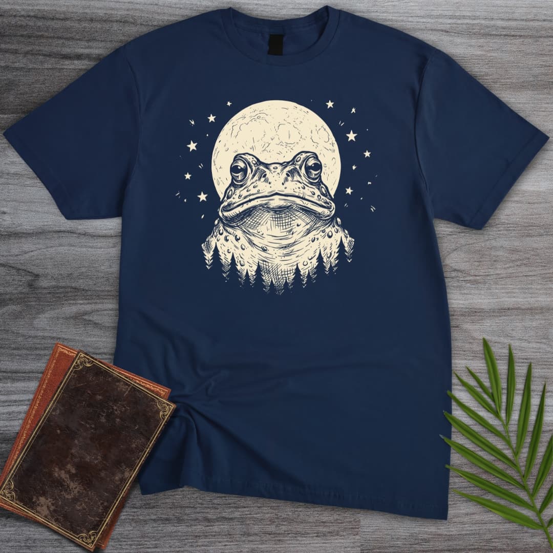 Moon Gazer Toad T Shirt Gift For Frog Lover