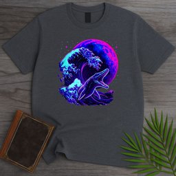 Mosasaur Cybermoon Wave T Shirt Gift For Nature Lover