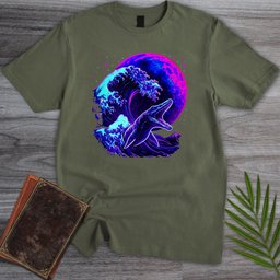 Mosasaur Cybermoon Wave T Shirt Gift For Nature Lover