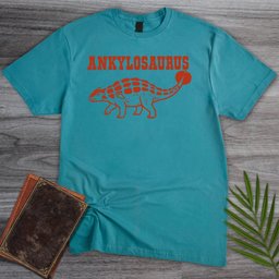 Rust Red Ankylosaurus T Shirt Gift For Nature Lover