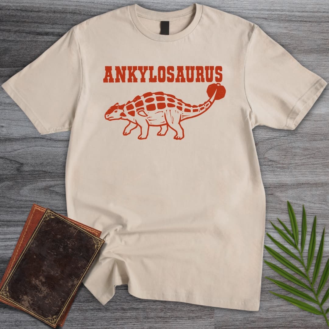 Rust Red Ankylosaurus T Shirt Gift For Nature Lover