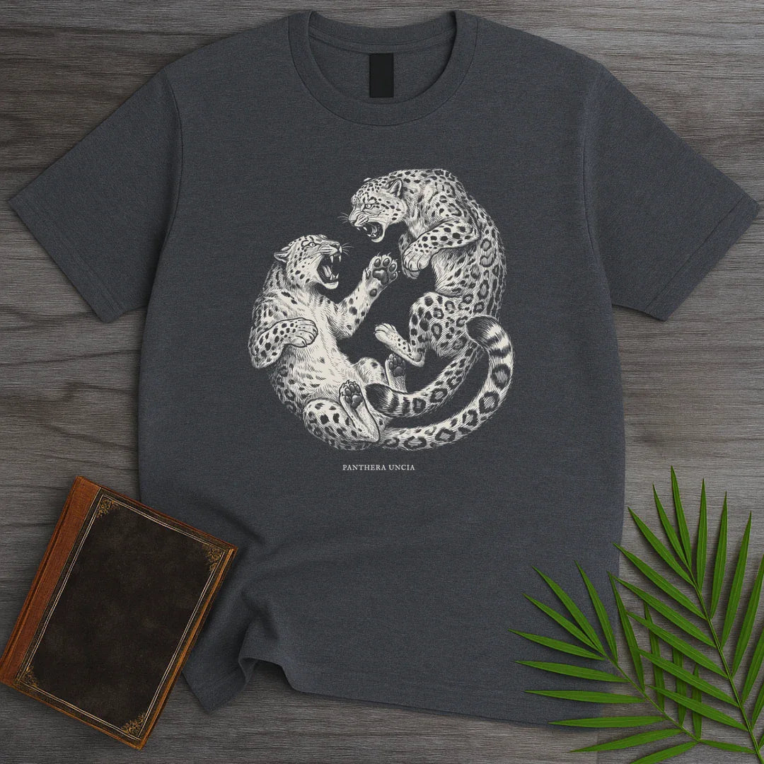 Mountain Clash Snow Leopards T Shirt Gift For Nature Lover
