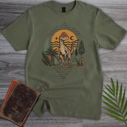 Mesozoic Deinonychus Wanderlust T Shirt Gift For Nature Lover