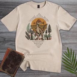 Mesozoic Deinonychus Wanderlust T Shirt Gift For Nature Lover