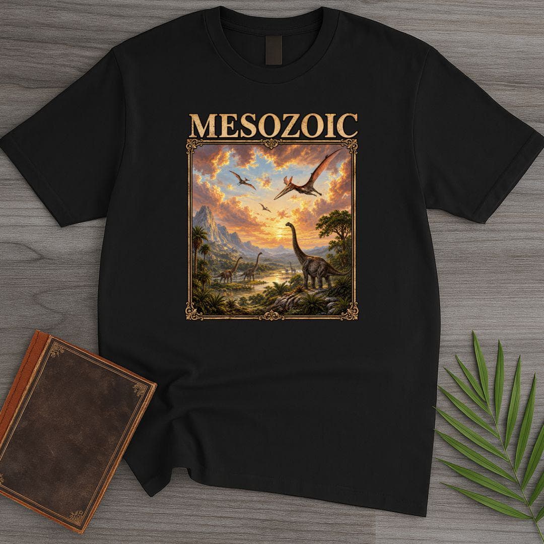 Mesozoic Dinosaur Landscape T-Shirt