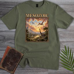 Mesozoic Dinosaur Landscape T-Shirt