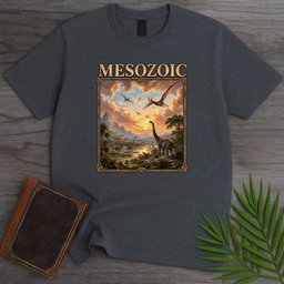 Mesozoic Dinosaur Landscape T-Shirt