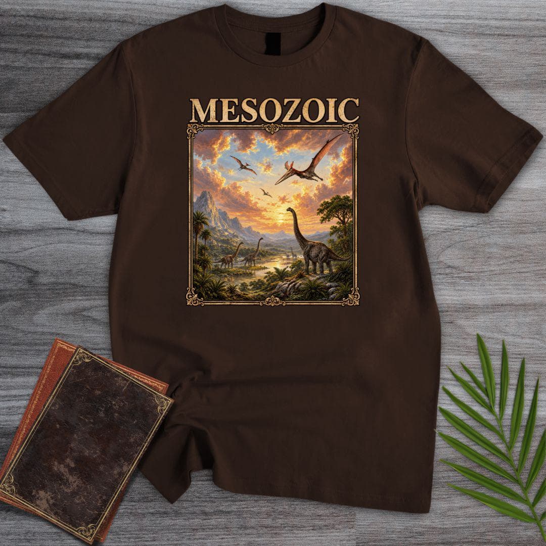 Mesozoic Dinosaur Landscape T-Shirt