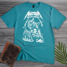 Metal Autism Dinosaur T Shirt Gift For Dinosaur Lover