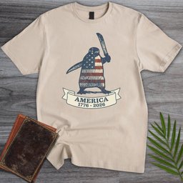 Patriotic Penguin Americas 250th T Shirt Gift For Nature Lover