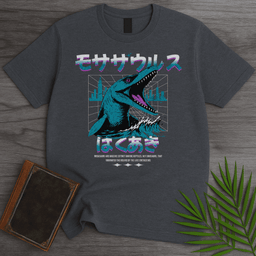 Retro Wave 90s Mosasaurus T Shirt Gift For Nature Lover
