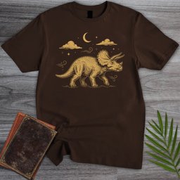 Triceratops Old Stars T Shirt Gift For Dinosaur Lover