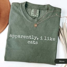 Apparently I Like Cats T Shirt Gift For Cat Lover