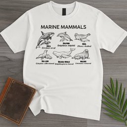 Vintage Marine Mammals T Shirt Gift For Nature Lover