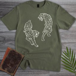 Yin Yang Sabre Toothed Tiger T Shirt Gift For Nature Lover