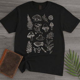 Vintage Spores And Ferns T Shirt Gift For Nature Lover