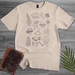 Vintage Spores And Ferns T Shirt Gift For Nature Lover