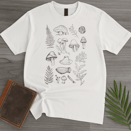 Vintage Spores And Ferns T Shirt Gift For Nature Lover