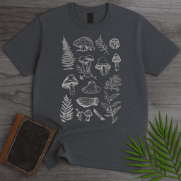 Vintage Spores And Ferns T Shirt Gift For Nature Lover