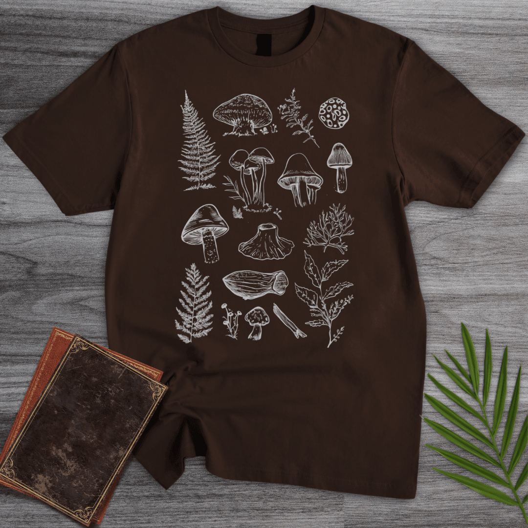 Vintage Spores And Ferns T Shirt Gift For Nature Lover