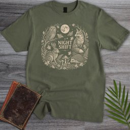 Woodland Nightshift Friends T Shirt Gift For Nature Lover