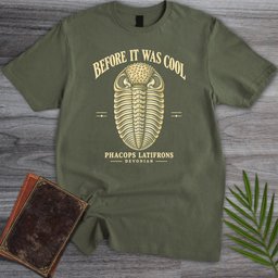 Vintage Phacops Trilobite T Shirt Gift For Nature Lover