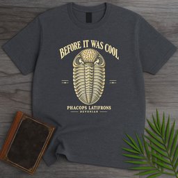 Vintage Phacops Trilobite T Shirt Gift For Nature Lover
