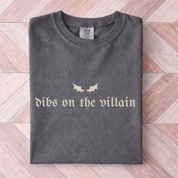 Dibs On The Villain Tee Gift For Cat Lover