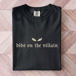 Dibs On The Villain Tee Gift For Cat Lover