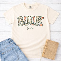 Floral Book Lover Varsity Shirt T Shirt Gift For Cat Lover