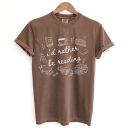 Id Rather Be Reading Doodle Shirt T Shirt Gift For Cat Lover