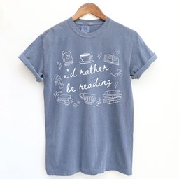 Id Rather Be Reading Doodle Shirt T Shirt Gift For Cat Lover