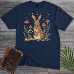 Toadstool Glade Rabbit T Shirt Gift For Nature Lover