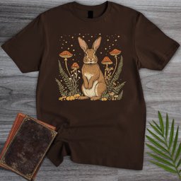 Toadstool Glade Rabbit T Shirt Gift For Nature Lover